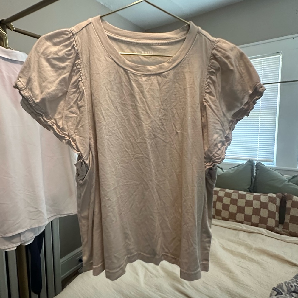 Old Navy Frilly Cap Sleeve Shirt